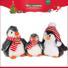 2016 Weihnachten Werbe 20 cm Benutzerdefinierte Plüschtier Plüsch Pinguin Spielzeug mit Hut und Schal